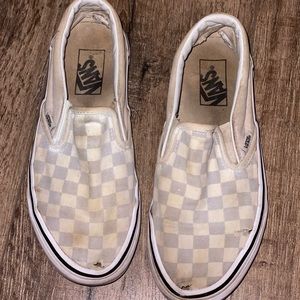 Slip on checkered vans